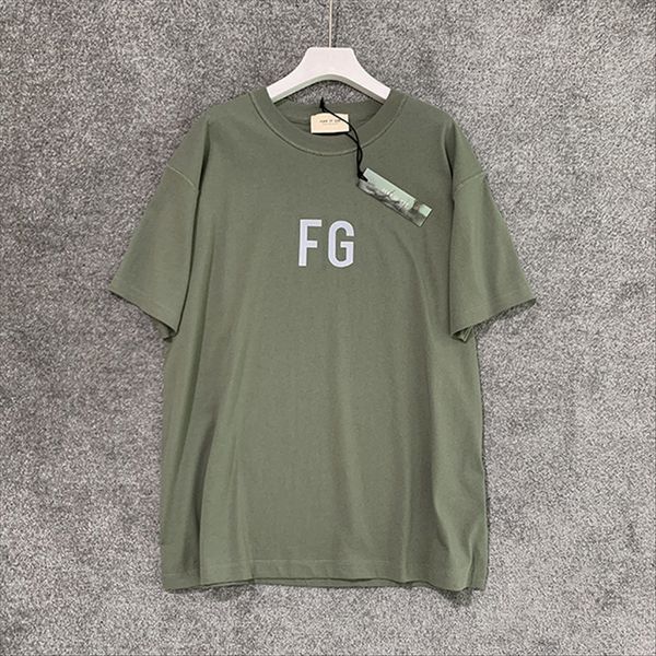 

модная женская страх god отражательной письмо fog богатая девушка чжоу yangqing fg короткими рукавами футболки женщина, White