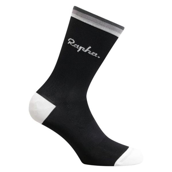 

3 colors rapha men outdoor sport socks women bike mtb cycling socks, Black