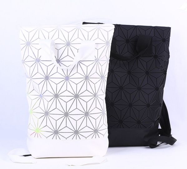 

women black white backpack geometric plaid sequin female backpacks for teenage girls bagpack drawstring bag holographic backpack