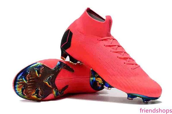 

2019 new mens cr7 melhor pink ronaldo kj vi 360 fg soccer shoes football boot mercurial superfly 6 cristiano ronaldo men soccer cleats