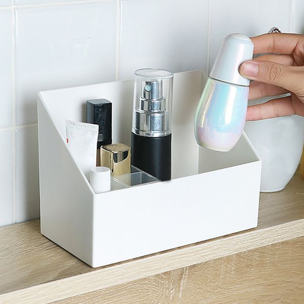 

bathroom makeup organizer box storage box cosmetic organizer large capacity makeup display case brush lipstick holder desk