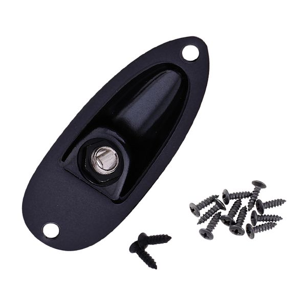 

boat shape jack socket output plate with screws for st sq electric guitar