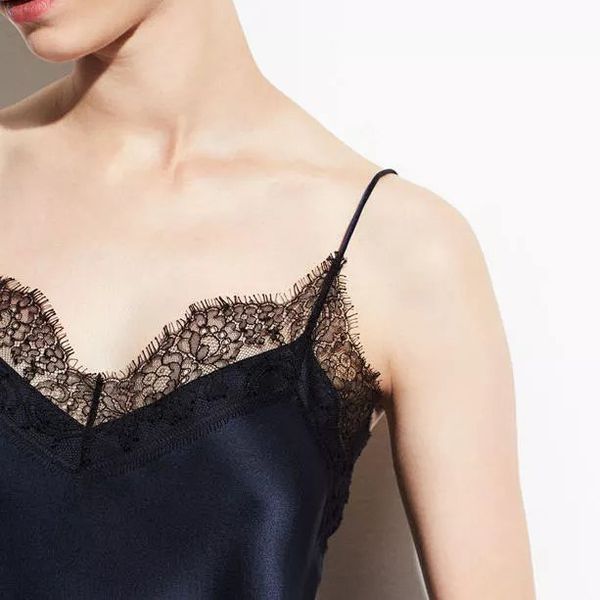 

elfbop white/navy/ lace patchwork camisole vest - 2019 stylish strap top