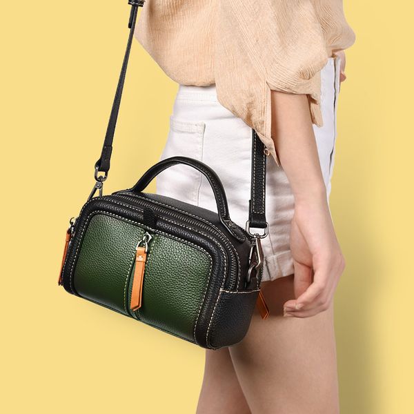 

leather small bag women's new korean fashion large capacity ladies shoulder messenger bag women's handbag mini square