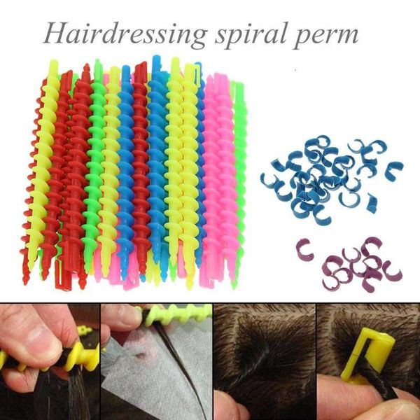18 26 30 Plastic Hair Perm Rods Long Spiral Hair Perm Rods
