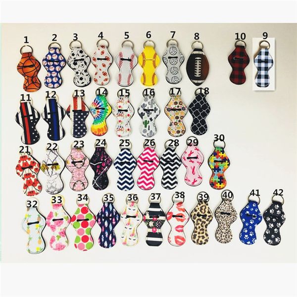 

Случайный Стиль Отправить Неопрен Держатель Помады Брелок Для Губ Блам Брелки По