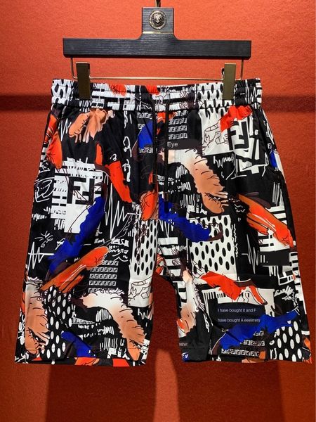 

2020 double f summer leisure fashion beach pants versatile quick-drying shorts couple men, White;black