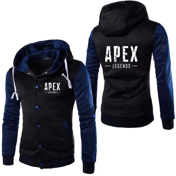 

mew harajuku design stylish games apex leyendas print hoody mens cosplay hoodies cool slim baseball jacket costume coat, Black