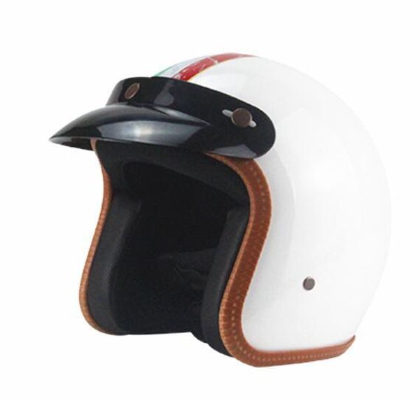 

мотоцикл шлем ретро универсальный мотоцикл шлем мотоцикл 3/4 половина для