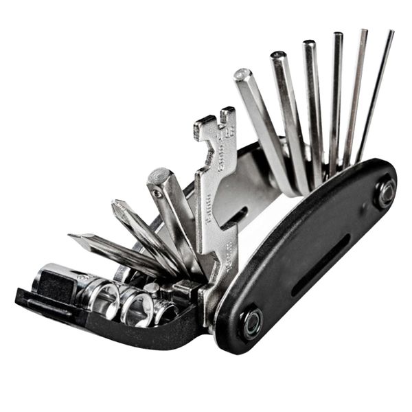 

black 16in1 multi-function bike bicycle cycling mechanic repair tool kit