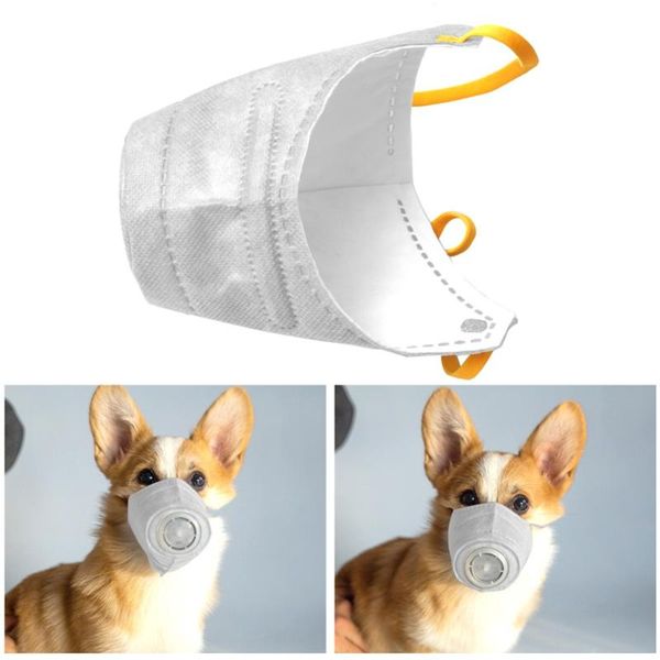 

собака маска pet маска респиратор мягкое лицо хлопок рот pm2. 5 фильтр анти-пыль газовое загрязнение морда анти-туман дымка маски для собак