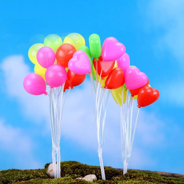 Mini Balonlar Peri Bahçe Dekorları Moss Mikro Peyzaj Reçine Meslekler Dekorasyon Yaratıcı El Sanatları 1PCS bir demet