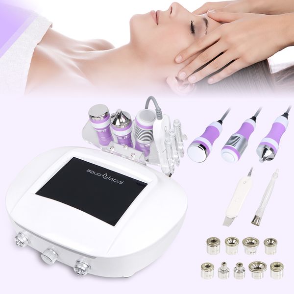 

5in1 diamond microdermabrasion ultrasonic dermabrasion peeling scrubber machine cold cooling 3mhz ultrasonic ultrasound massage firm