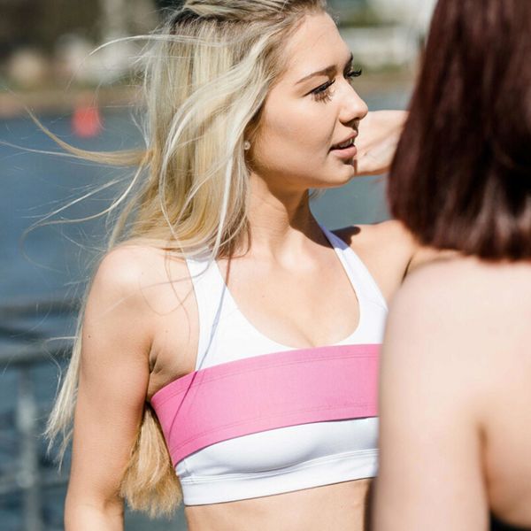 

adjustable sports bras belt high elastic no-bounce breast support gym bra for women running rope skipping fitness bra strap, White;black