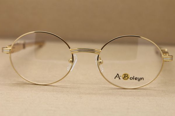 de aço no atacado-Óculos Homens frete grátis Óculos de ouro inoxidável Eyewear Frames Tamanho: 55-22-140mm
