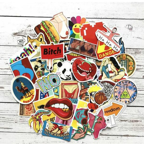 

100pcs lot jdm decal cool stickers for graffiti car covers skateboard snowboard motorcycle bike lapcar styling accessories