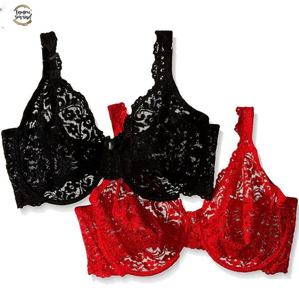 

push up bra bralette women underwire full lace bra push up brassiere underwear bras for women soutien gorge, Red;black