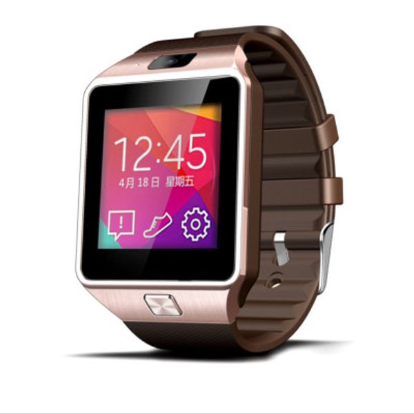 

smart bluetooth v1 touch screen couple watch, Slivery;brown