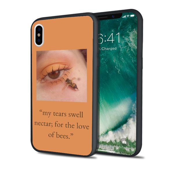 

coque luxury honey bee art case for iphone 11 pro xs max xr 8 7 6s plus 5s se 5 case soft silicone cover