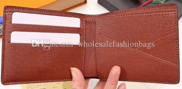 

ale brand new men genuine leather short wallet credit card holder suit purse with box 60895, Red;black