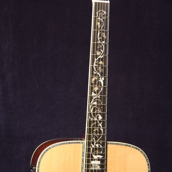 

Deluxe acou tic guitar fi hman eq a balone inaly flower grover tuner d tyle bone nut