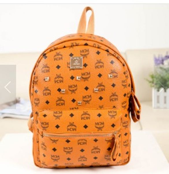 

2019 european tation mcm 13 new rivet backpack large capacity ca ual fa hion backpack