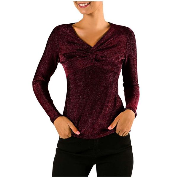 

women casual solid color v collar long sleeve sweatshirts ladies street outdoor ruched hoodies pullovers sweatshirt sudader, Black