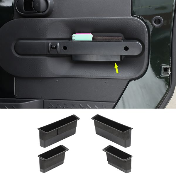 ABS Car Side Door Grab Handle Caixa de armazenamento Organizer bandeja para Jeep Wrangler JK 2007-2010 Car Acessórios Interior