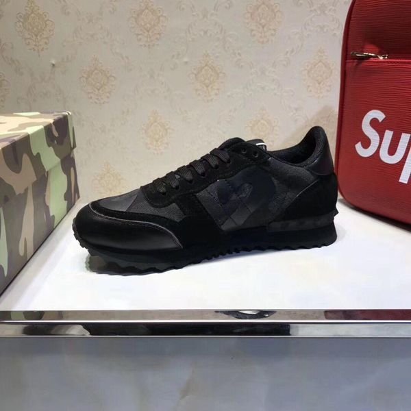 

2019 designer luxury casual shoes womens men fashion velvet suede leather womens dress shoe soft comfortable walking sneakers xn03, Black