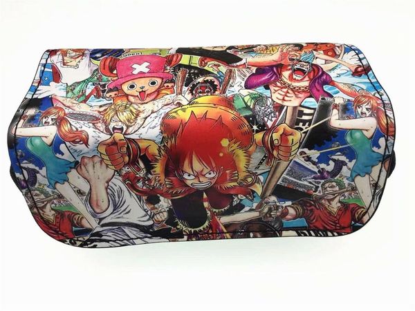 

one piece pu + canvas cosmetic bag student stationery pouch bag makeup organizer