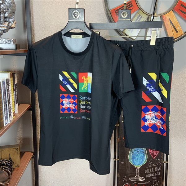 

mens designer t shirts tracksuits sportswear sweatshirt printed casual jogging pants jogging clothes fashion tracksuit mens 2 piece set vsd2, Gray