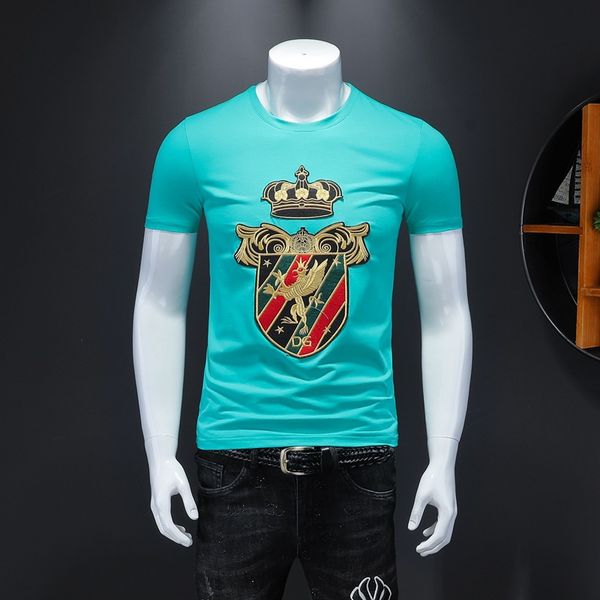 

spring 2020 luxury italian t-shirt designer polo shirt high t shirt uomo garter snake printed clothing men's brand mens designer t shir, White;black
