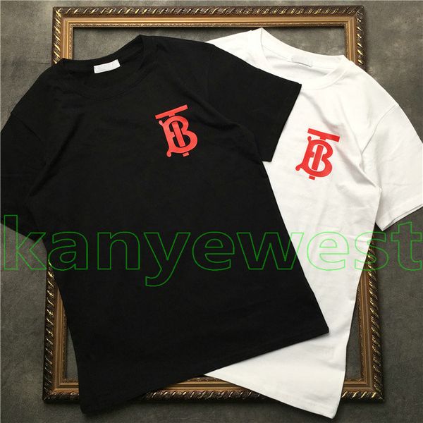 

2019 new europe luxury london hip hop t b tee kateboard cool t hirt men women clothe cotton ca ual de igner t hirt tee, White;black