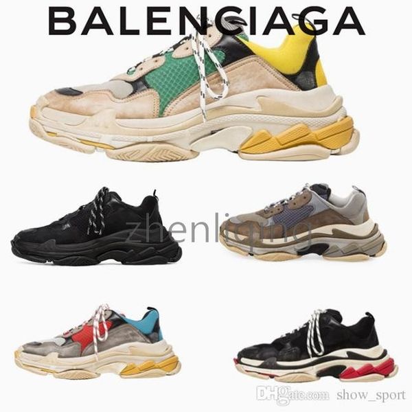 

2018 in fa hion pari 17fw balenciaga triple neaker triple ca ual luxury retro balenciaga dad hoe for men women black white port