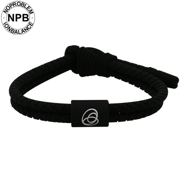 

new arrival noproblem woven pattern stylish and lightweight antifatigue sports charms silicone bracelet wristband bangles, Golden;silver