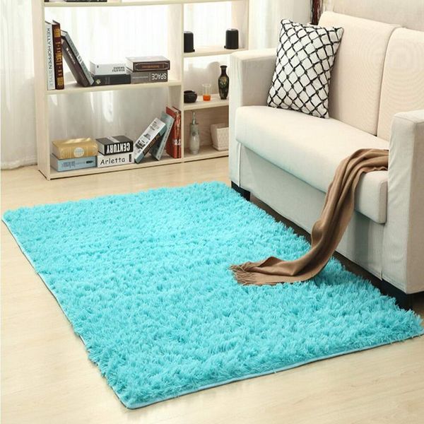 

living room carpet european fluffy mat kids room rug bedroom mat antiskid soft faux fur area rug rectangle mats gray red green50