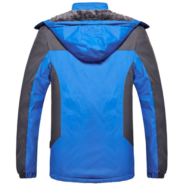 

men's women's raincoat jacket winter outdoor brushed and thick couples mountaineering resist the wind and snow cold set, Tan;black