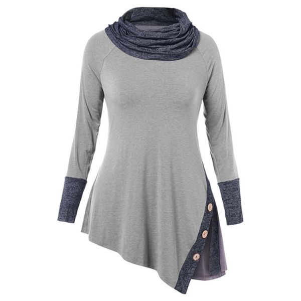 

womens and blouses 2019 streetwear long sleeve blouse casual patchwork button ladies korean style clothes, White