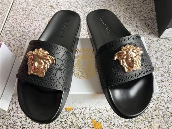 

With box brand men beach lide andal medu a cuff 2018 lipper men white beach fa hion lip on de igner andal u 7 12