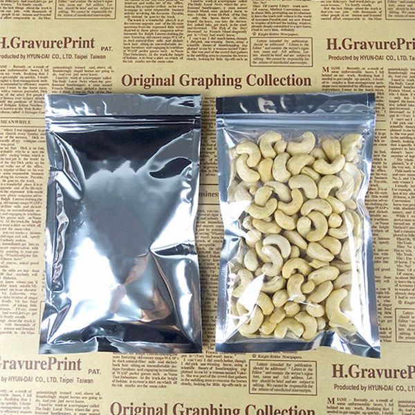 

8.5*13см 500шт небольшой красочный глянцевый resealable мешки алюминиевой фольги замка застежка-молнии мешка упаковки порошка кофе конфеты п