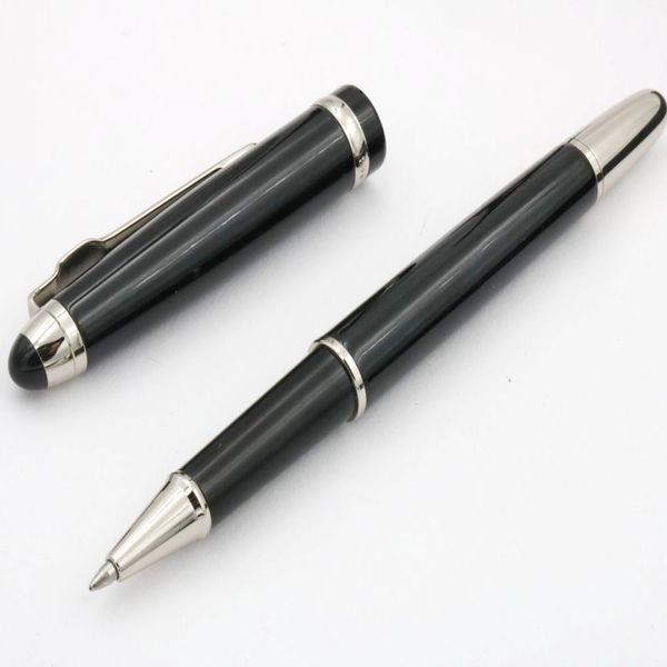 

gift pen silver black metal office jinhao 163 rollerball pen, Blue;orange