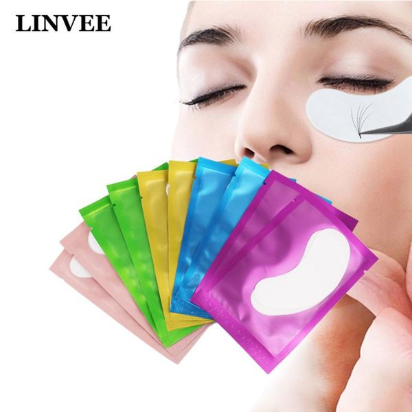 

eyelashes extension under eye pads 25/50/100 pairs hydrogel gel paper patches for grafted eye stickers wraps make up tools pads