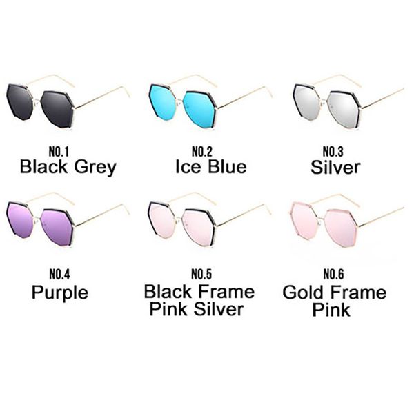 

brand designer new polygonal sunglasses fashion glasses frame uv400 for men women casual cycling outdoor jj19802, White;black