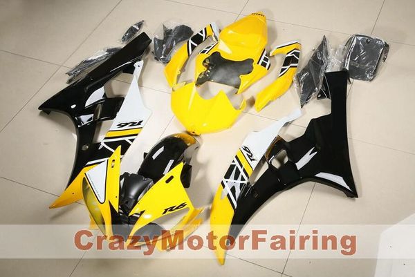 

4 подарков нового abs литье под давлением мотоцикл пластикового обтекателей комплекты приспособленного для yamaha yzf-r6-600 2006 2007 06 07