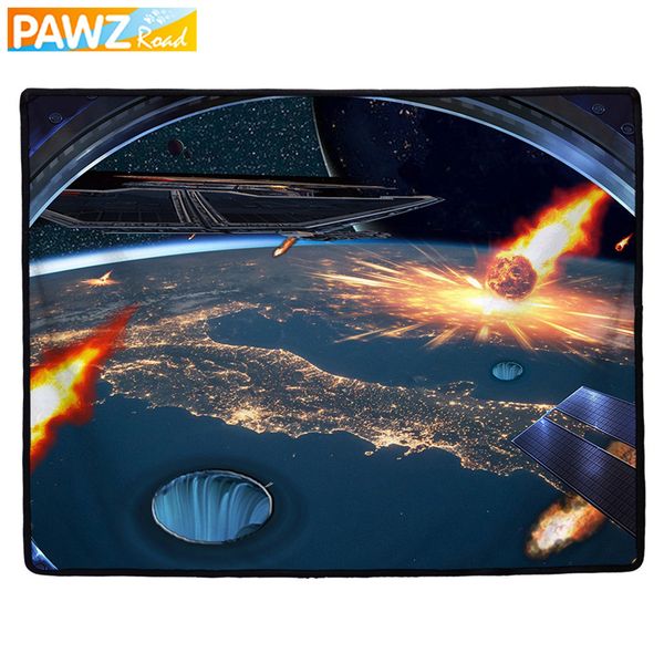 

big-size pet mat bed rest blanket 3d printed space design multi-functional warm soft cat dog puppy pet nap blanket bed cushion