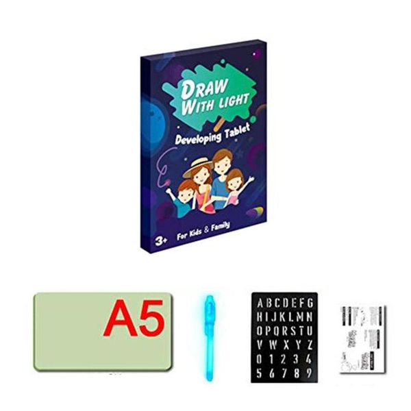 

draw with light fun drawing board luminous board children's glowing magic graffiti painting children's drawing
