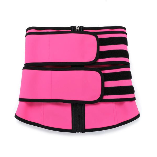 

printed 100% latex beauty lover waist cincher corset underbust high compression girdle double belt control slimming abdominal fa 1 oivj