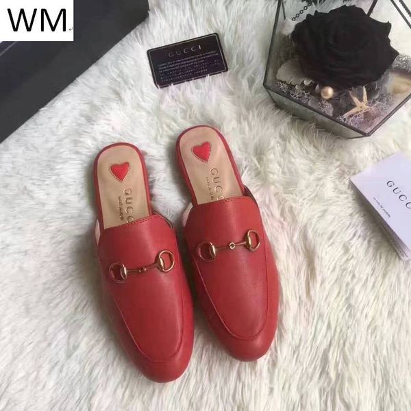 

new aduping520 spring and summer women s designer slippers baotou shoes casual handmade walking tennis sandals slippers mules slides thongs, Red;white