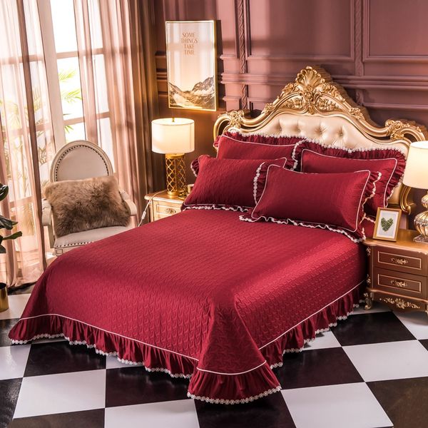 

red wine gray blue khaki 100% cotton comfortable soft thick blanket ruffle bedspread bed sheet/linen pillowcases