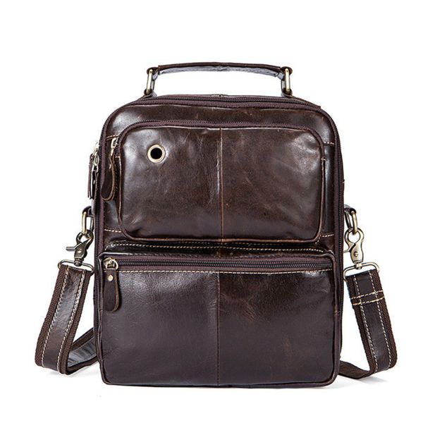 

fashion2019 crazy horse briefcase men shoulder bags mens messenger bags soft causal travel male